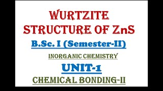 Wurtzite structure of ZnS [upl. by Richmond166]