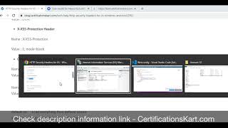 How to change HTTP security headers using IIS or web configuration file [upl. by Smaj]