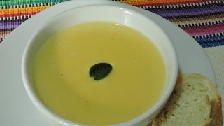 Crema de morrón amarillo RecetasdeLuzMa [upl. by Nirok]