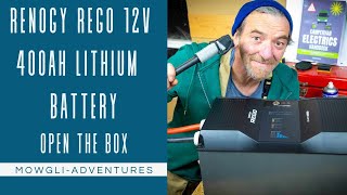 REGO 12V 400Ah Cold Weather Lithium Iron Phosphate Battery Open the box review [upl. by Anhaj395]