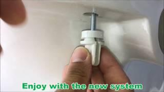 Saniplast  The fast fixing nut for toilet seat [upl. by Koorb]