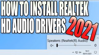 How To Install Realtek HD Audio Drivers In Windows 10 Tutorial [upl. by Arocat]