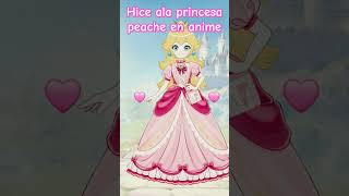 hice ala princesa peache en anime [upl. by Retepnhoj]