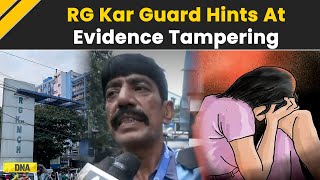 Kolkata Doctor Murder RG Kar Hospital Guard Alleges Evidence Tampering Claims All CCTV Vandalized [upl. by Sigler]