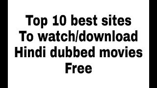 hindi dubbed movies sites [upl. by Nazarius]