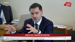 Laurent SaintMartin présente au Sénat un effort de redressement quotinédit par son ampleurquot [upl. by Ynnad794]