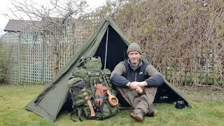 Not So Wild Camp  Gear review in my back garden during lockdown  Wisport Racoon Backpack [upl. by Gretal582]