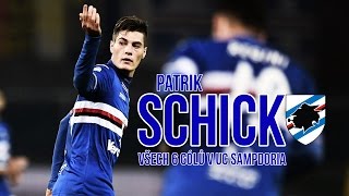 Patrik Schick  VŠECH 6 GÓLŮ V UC SAMPDORIA [upl. by Thin]