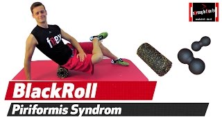 Piriformis Syndrom  Schmerzen mit Blackroll u Dehnübung beseitigen [upl. by Naiviv]