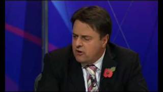 BNP Nick Griffin Humiliated on Question Time 1 [upl. by Clayberg]