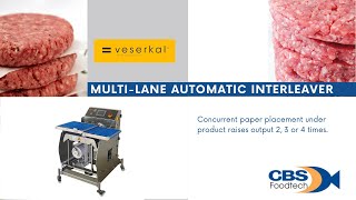 MultiLane Automatic Paper Interleaver System  places paper under meats in 3 lanes simultaneously [upl. by Backler]