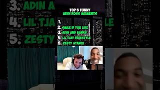 Top 5 Adin Ross funny moments 😭💀 adinross twitch funny [upl. by Lebasi]