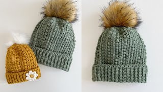 How to Crochet the Winterberry Hat by Daisy Farm Crafts [upl. by Neelasor]