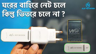 ঘরের বাহিরে নেট চলে কিন্তু ভিতরে চলে না  Mobile Sim Net Problem  4G LTE Hotspot WiFi Modem [upl. by Engis621]