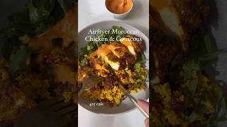 Air Fryer Moroccan Chicken amp Couscous 👏👏 airfryer chicken couscous recipes food foodie [upl. by Araeit]