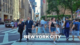 Full Version New York Manhattan Summer Travel  Lafayette Broadway 6th Avenue amp Bryant Park 4K [upl. by Irtimd327]