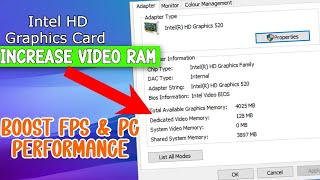 Increase VIDEO RAM Graphics ✅ On Windows 10 amp 11  BOOST FPS AND PC PERFORMANCE [upl. by Latihs]