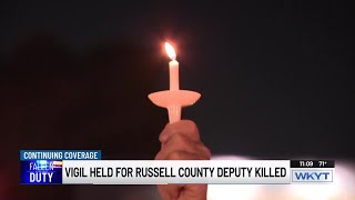 Vigil held for fallen Russell County deputy [upl. by Jacky727]