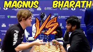 Carlsen Magnus 2887 Vs Bharath Subramaniyam 2435  FIDE World Blitz Championship 2023 [upl. by Horn589]