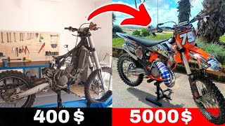 INCREDIBLE KTM SX 125 2 STROKE DIRT BIKE REBUILD [upl. by Nohsav]