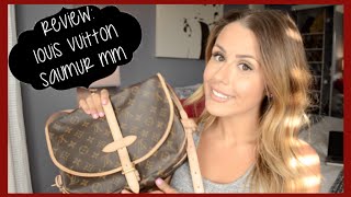 LOUIS VUITTON SAUMUR MM HANDBAG REVIEW [upl. by Girard]