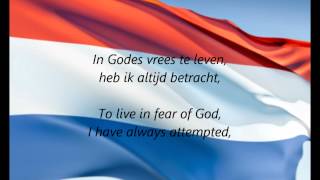 Dutch National Anthem  quotHet Wilhelmusquot NLEN [upl. by Yebot]