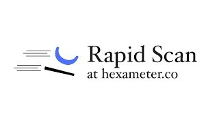 Introducing Rapid Scan on Hexameterco [upl. by Aicilyhp]