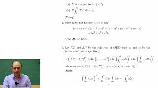 Stochastic differential equations Uniqueness [upl. by Onfre]