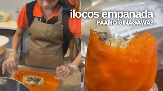 HOW TO MAKE ILOCOS EMPANADA Yummy Orange Empanadang Ilocos [upl. by Nairred]