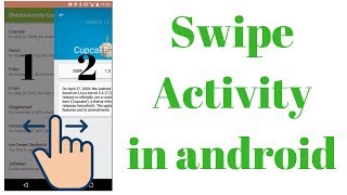 Swipe Activity in android bangla [upl. by Waltner]