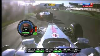 The First Ever DRS Overtake in F1 [upl. by Ladd626]