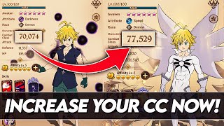 How YOU Can INCREASE Your CC As F2P Player Tips amp Tricks Combat Class Guide 7DS Grand Cross [upl. by Daggna]