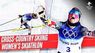 CrossCountry Skiing  Full Replay  Womens 75km  75km Skiathlon  Beijing2022 [upl. by Esirrehc340]