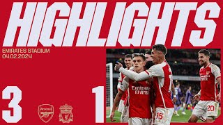 A BIG THREE POINTS  Arsenal vs Liverpool 31  Highlights  Saka Martinelli Trossard [upl. by Ettenoj]