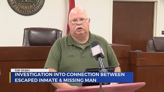 Sheriff Fraley speaks on missing man escaped inmate [upl. by Adamsen8]