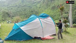 Pasang Tenda QUECHUA ARPENAZ FAMILY 41 [upl. by Yelsnit]