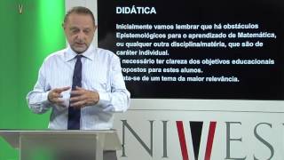 Didática para o Ensino de Matemática  Aula 13  Obstáculos epistemológicos [upl. by Krauss830]