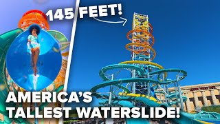 America’s TALLEST Waterslide  NEW Slide POV’s at Mt Olympus Wisconsin Dells [upl. by Melly925]