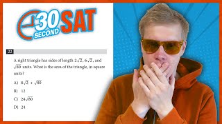 SAT  Test 4 Digital  Module 1  Problem 22  IN 30 SECONDS OR LESS [upl. by Sidnala]