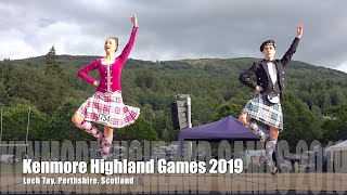 Kenmore Highland Games 2019 in Perthshire Scotland with Highland dancing and Scottish Heavy events [upl. by Aeriela281]