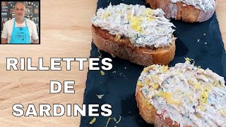 rillettes de sardines pour lapéro Recette facile et rapide [upl. by Martreb]