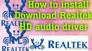 How to install amp Download Realtek HD audio drivers in windows 7 [upl. by Edmond988]