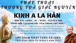 KINH A LA HÁN  NHẬT TỤNG KĀLĀMA  PHÁP THOẠI SƯ GIÁC NGUYÊN  PHẬT GIÁO NGUYÊN THỦY THERAVĀDA [upl. by Oilut804]