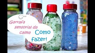 Garrafa sensorial da calma como fazer e como funciona [upl. by Jedthus]