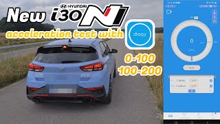 New Hyundai i30N DCT acceleration test with Dragy [upl. by Saval]