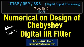 Design of Chebyshev Type I lowpass filter using MATLAB [upl. by Marguerie]