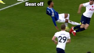 Mason Holgate red card  Everton Vs Tottenham Hot spurs Mason Holgate red card today [upl. by Dionisio]