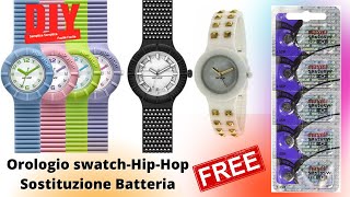 Orologio⌚️Swatch Hip Hop Sostituzione Batteria hip hop smartwatch [upl. by Leaffar]