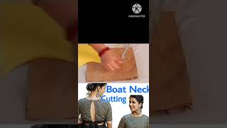 Boat Neck Cutting stitchingAura  fabricAura [upl. by Ollehcram814]