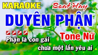 Karaoke Duyên Phận Beat Hay Tone Nữ Nhạc Sống  Hoài Phong Organ [upl. by Orelie635]